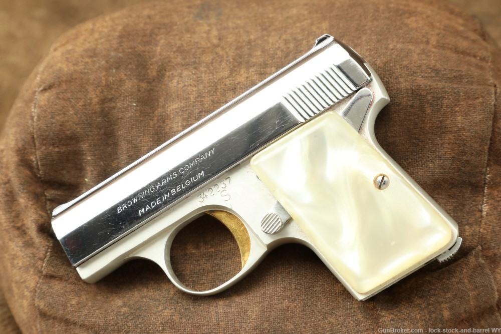 FN Baby Browning Lightweight 6.35mm/25ACP 2.1” Pocket Pistol C&R 1966-img-4