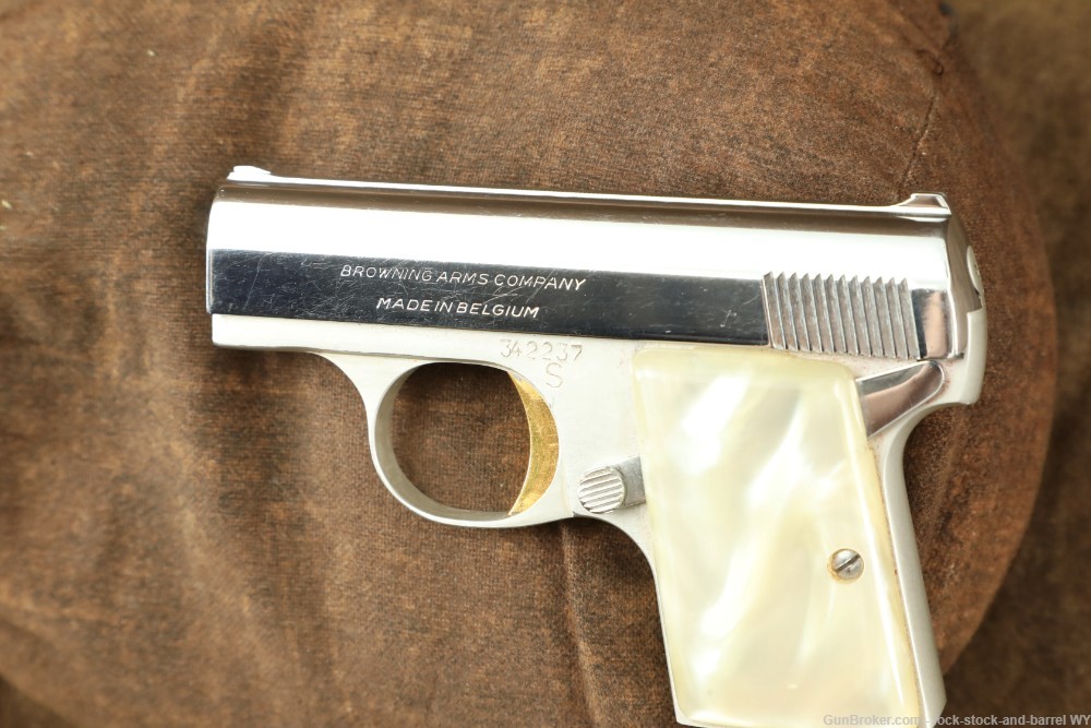 FN Baby Browning Lightweight 6.35mm/25ACP 2.1” Pocket Pistol C&R 1966-img-13
