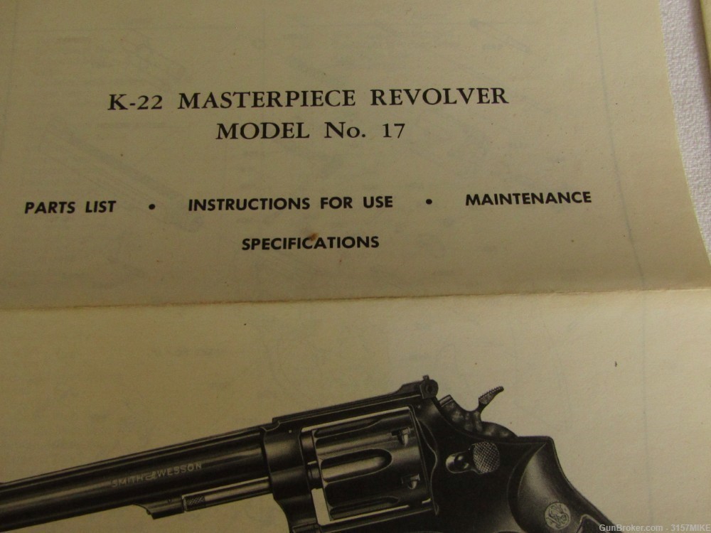 Smith & Wesson Modl 17-4 K22 Masterpiece, .22LR, 6" Barrel-img-30