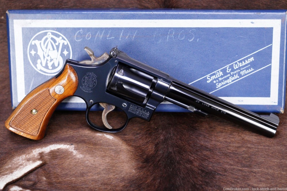 Smith & Wesson S&W Model 17-3 K-22 Masterpiece .22 LR 6" Revolver 1969 C&R-img-2