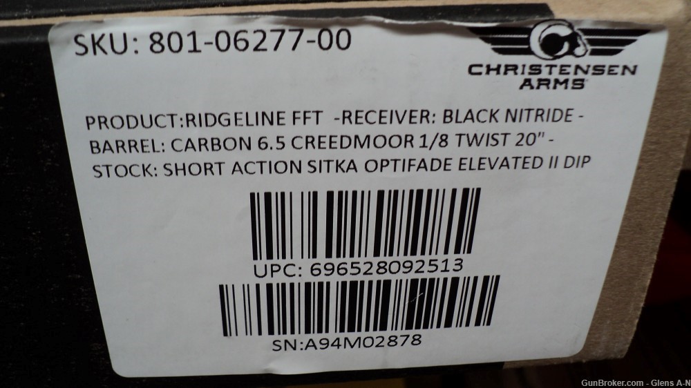 NEW Christensen Arms Ridgeline Sitka FFT 6.5 Creedmoor 20" 8010627700-img-11