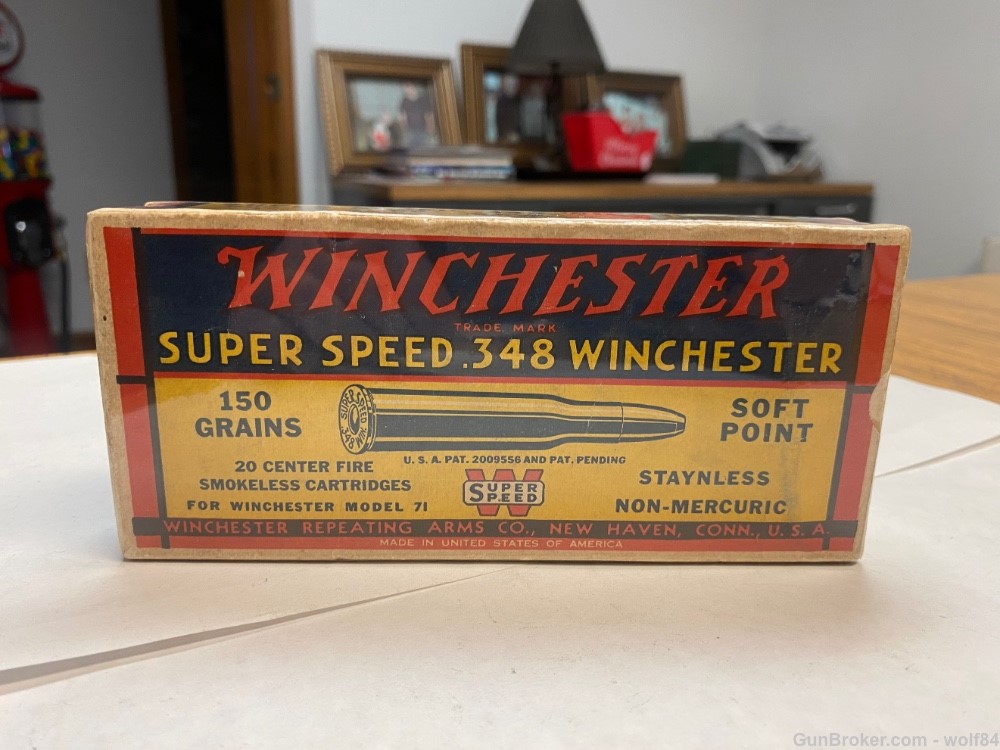 1935 348 Winchester SUPER SPEED 150 gr Soft Point NOS -img-10
