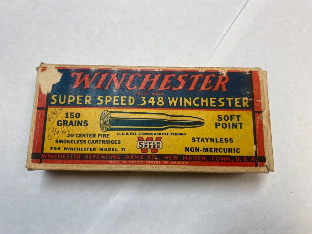 1935 348 Winchester SUPER SPEED 150 gr Soft Point NOS -img-5
