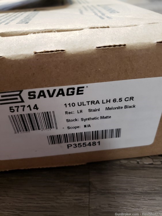 NEW Savage 110 Ultralite Left Hand 6.5 Creedmoor LH Carbon Fiber NO FEES!-img-6