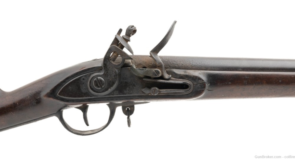 War Of 1812 Massachusetts Militia flintlock musket .72 caliber (AL7018)-img-1