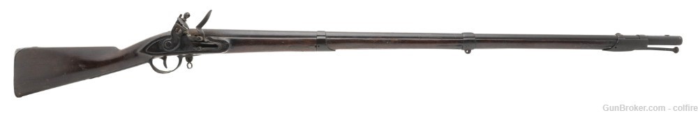 War Of 1812 Massachusetts Militia flintlock musket .72 caliber (AL7018)-img-0