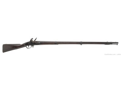 War Of 1812 Massachusetts Militia flintlock musket .72 caliber (AL7018)