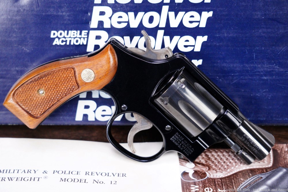 Smith & Wesson S&W Model 12-3 M&P Airweight .38 SPL 2" DA/SA Revolver 1983-img-2