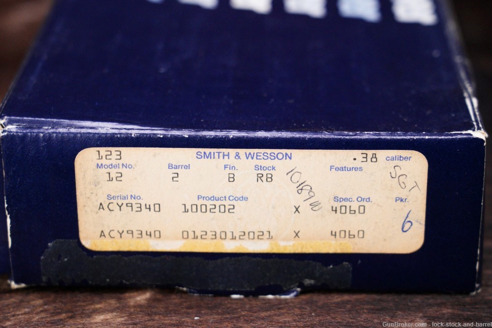 Smith & Wesson S&W Model 12-3 M&P Airweight .38 SPL 2" DA/SA Revolver 1983-img-23