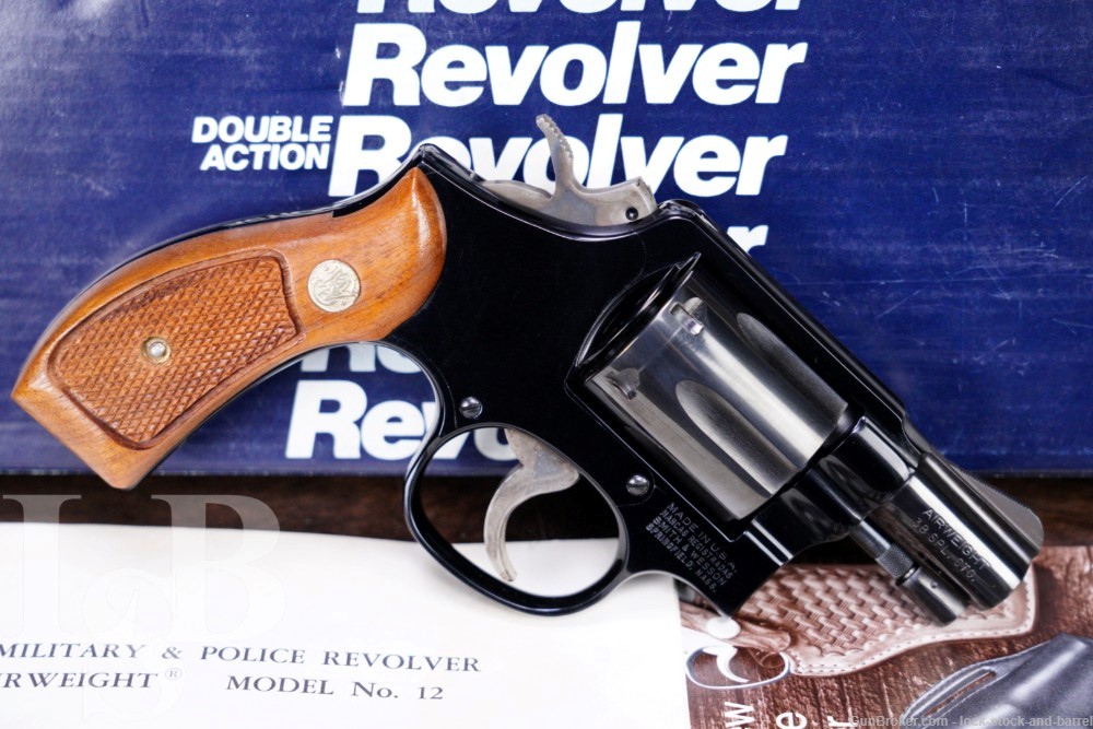 Smith & Wesson S&W Model 12-3 M&P Airweight .38 SPL 2" DA/SA Revolver 1983-img-0
