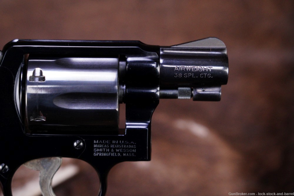 Smith & Wesson S&W Model 12-3 M&P Airweight .38 SPL 2" DA/SA Revolver 1983-img-10