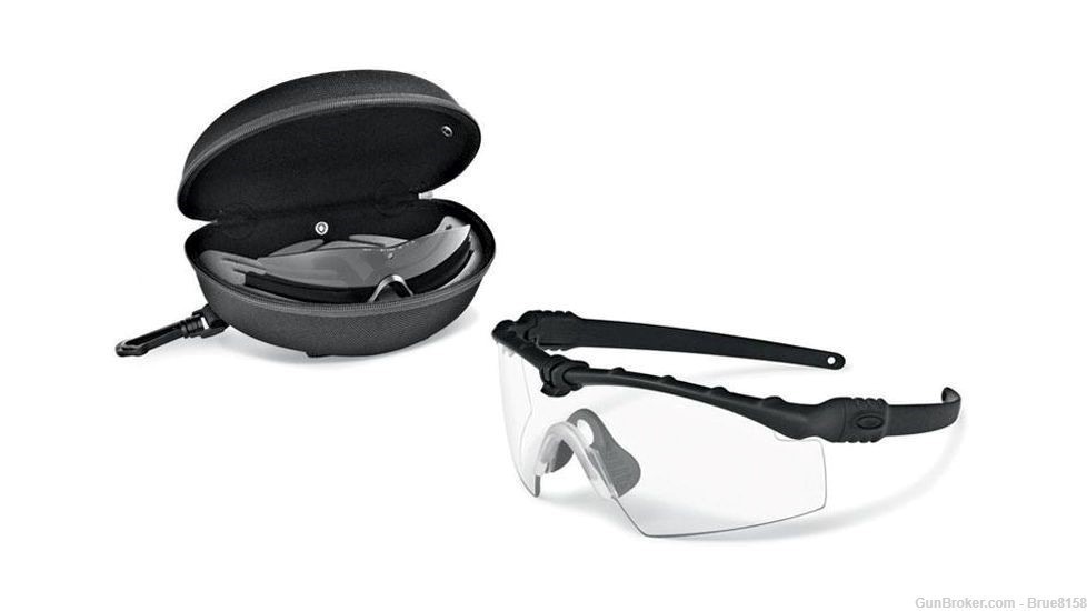 Oakley SI Ballistic M Frame Clear and Matte Black lenses and case-img-0