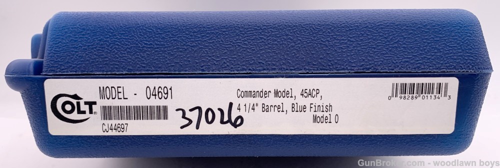 COLT 4 1/4" BLUE COMBAT COMMANDER MODEL 1911 ORIGINAL BOX & PAPERS .45 ACP-img-2