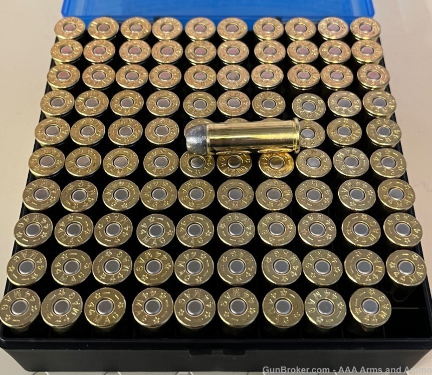 44 Magnum Ammo - 240gr. LRNFP- 100 Rounds - 44 mag-img-1