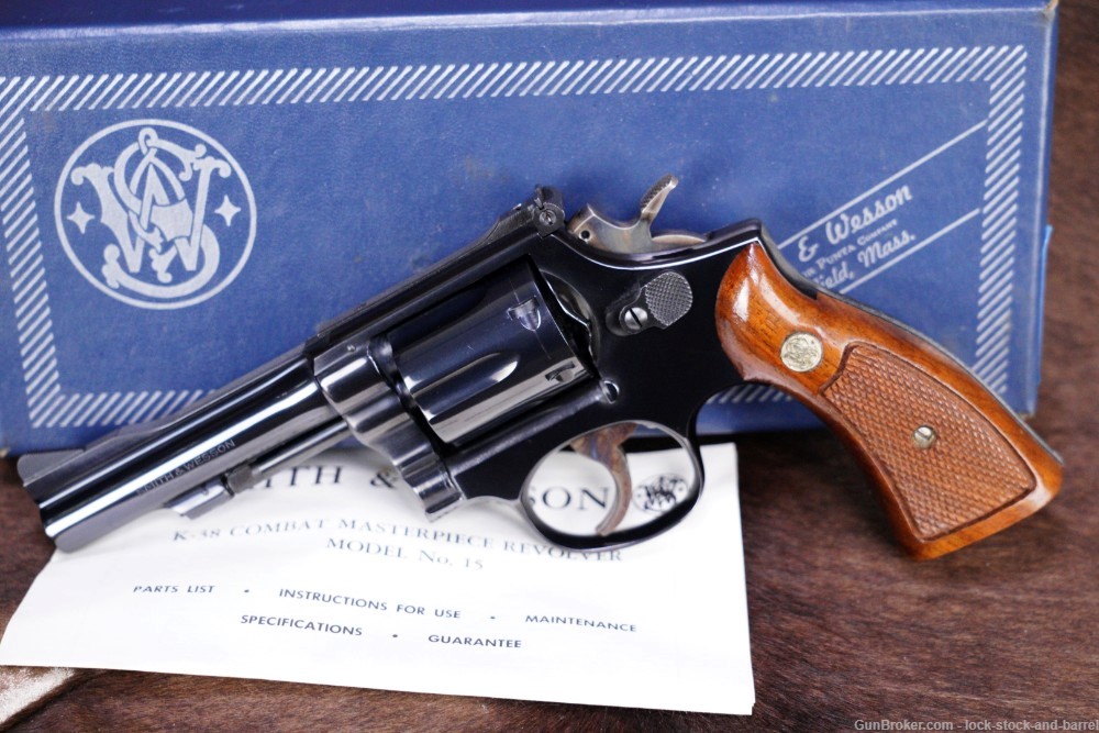 Smith & Wesson S&W Model 15-3 K-38 Masterpiece .38 Special 4" Revolver 1975-img-3