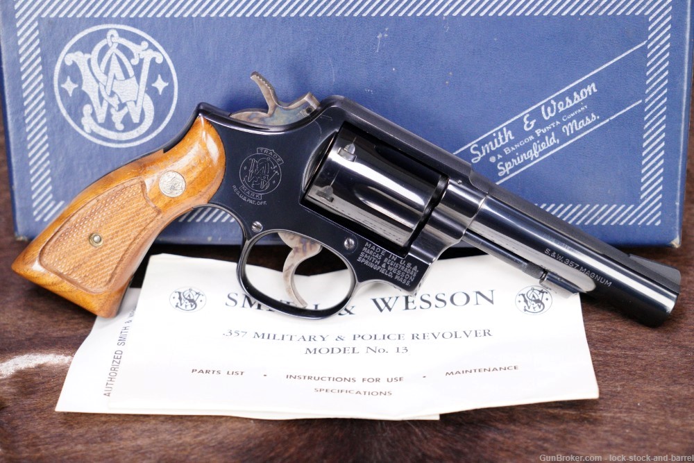 Smith & Wesson S&W Model 13-1 M&P .357 Magnum 4" DA/SA Revolver 1977-img-2
