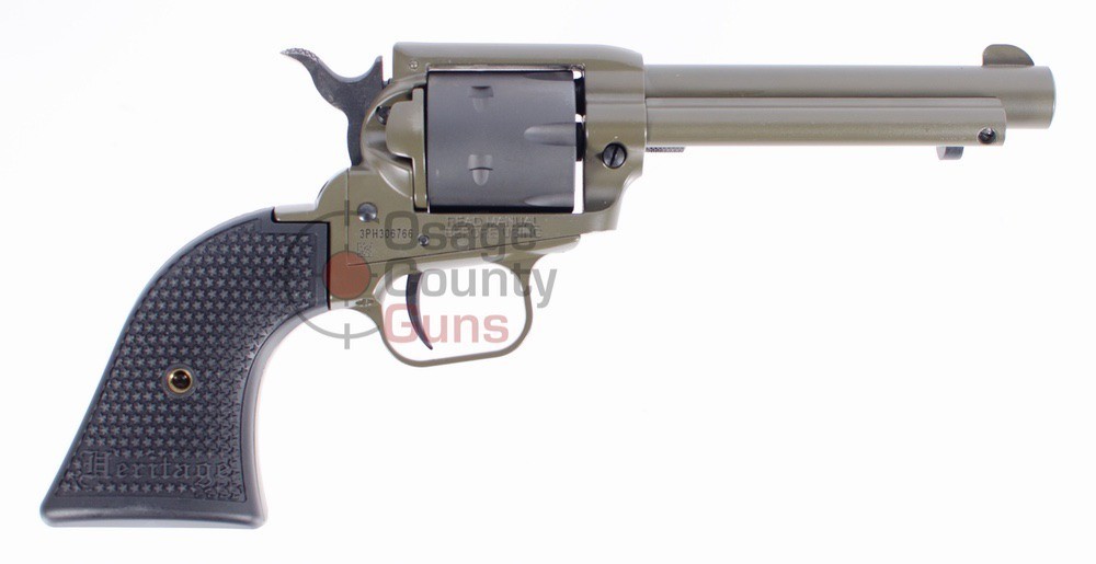 Heritage Rough Rider Revolver OD Green - 4.75" - .22 LR-img-2