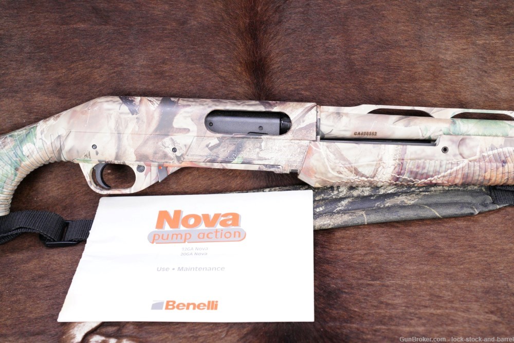 Benelli Nova 20 Gauge Camouflage 26” Pump Action Shotgun MFD 2002-img-4
