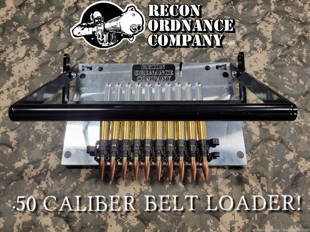 New .50 Cal Belt Loader! Recon Ordnance Custom Loader: 10 Rds Per Stroke! -img-0