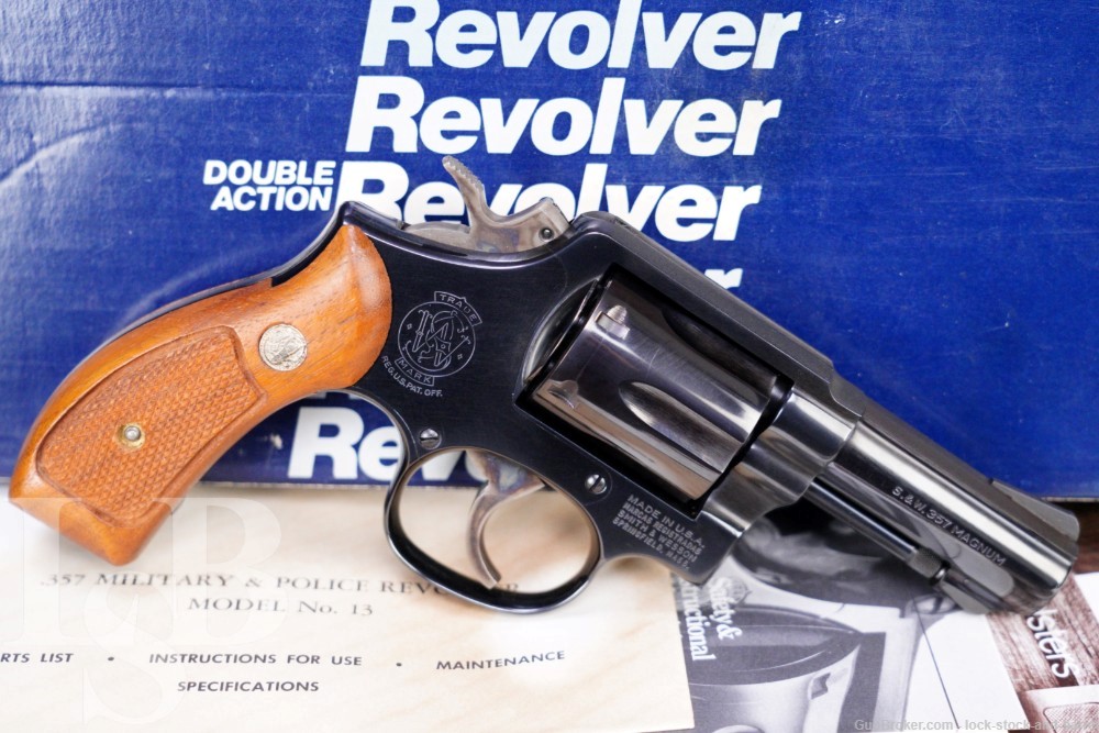 Smith & Wesson S&W Model 13-3 M&P .357 Magnum 3" DA/SA Revolver 1982-img-0