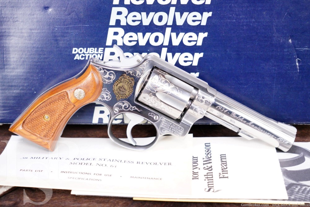 One of 285 Henrico County Police Smith & Wesson Model 64-3 .38 Spl Revolver-img-0