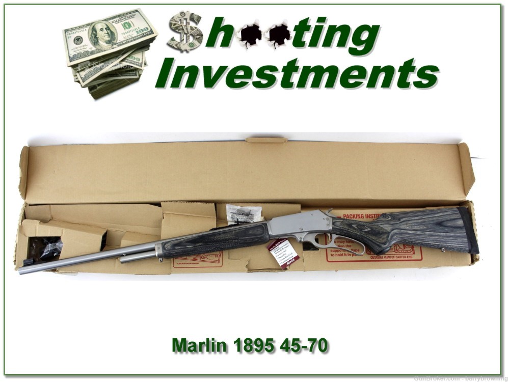 Marlin 1895 XTR Stainless 45-70 JM Marked as new in box!-img-0