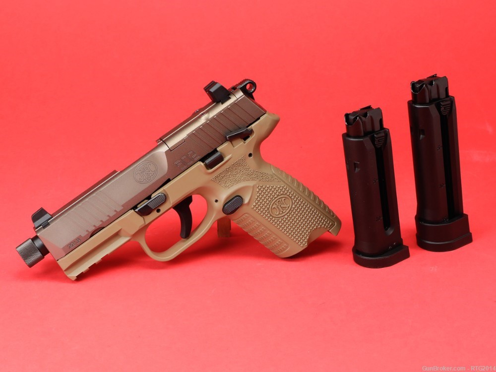 FN 502 Tactical FDE .22LR with 10rd & 15rd Mags NIB, FastShip-img-2