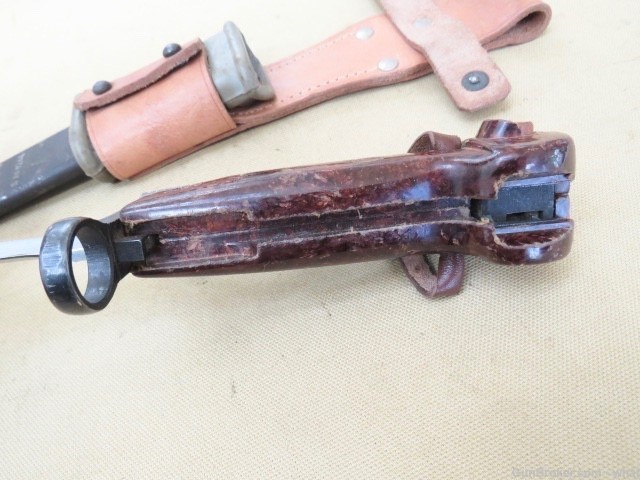 Romanian AKM & AK-74 Bayonet With Scabbard & Leather Frog AK-47-img-4