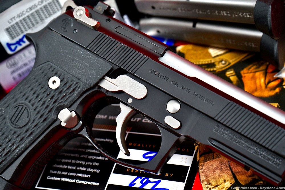 Awesome Langdon Tactical Beretta 92G Elite Competition 9mm NIB Must Have-img-8
