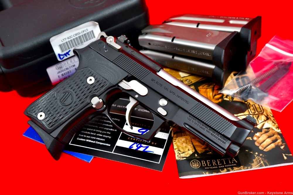 Awesome Langdon Tactical Beretta 92G Elite Competition 9mm NIB Must Have-img-6