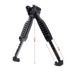 3 in 1  Tactical Foregrip Bipod  and Flashlight Switch Holder NEW BLACK