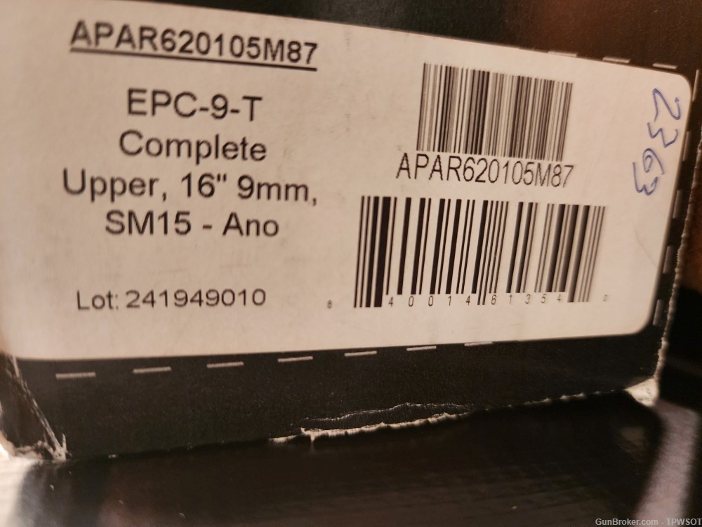 Aero Precision EPC-9 16" 9mm Complete Upper Receiver S-One M-Lok Handguard -img-7