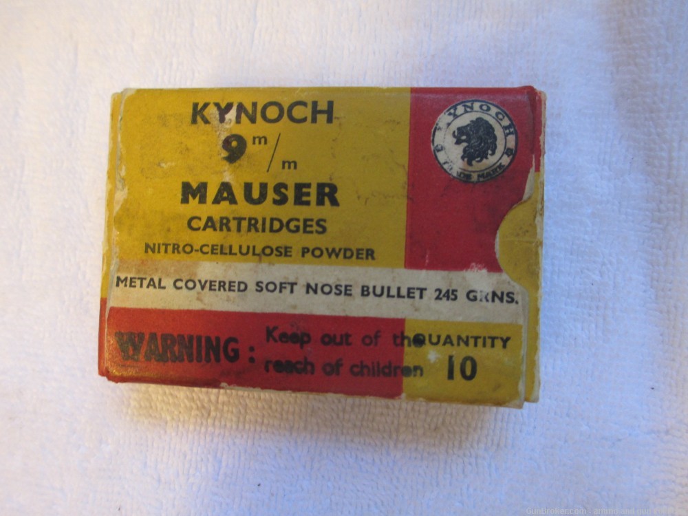 FULL ORIGINAL BOX [20] KYNOCH 9X57mm MAUSER-img-0