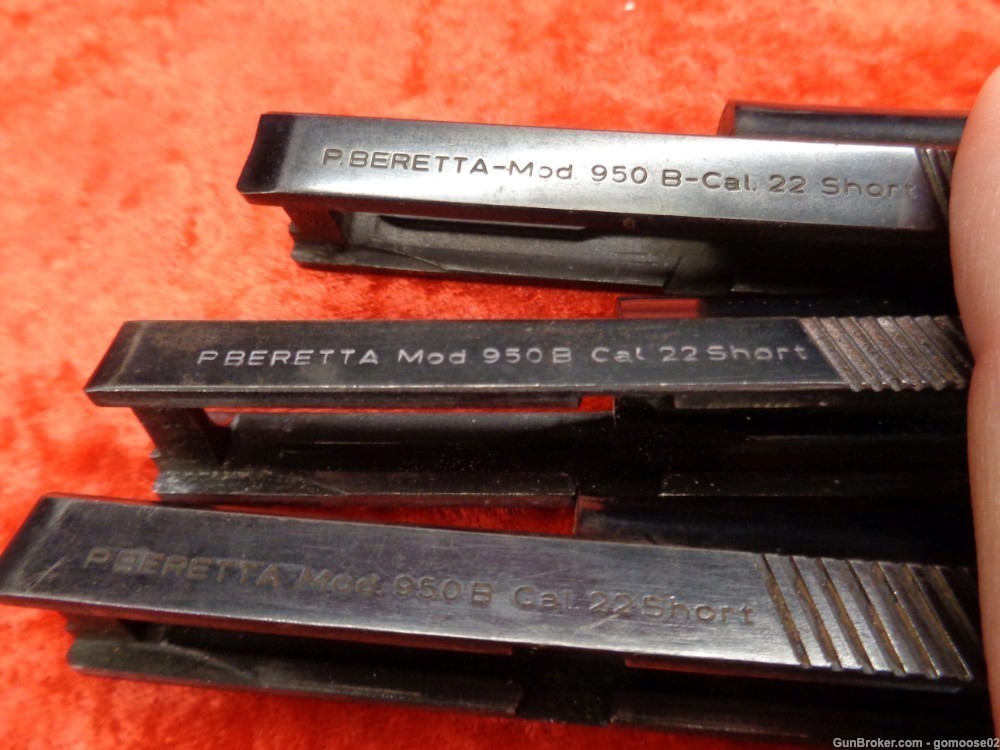 3 Beretta Model 950 B 22 Short Semi Auto Pistol SLIDE Italy 950B WE BUY GUN-img-19