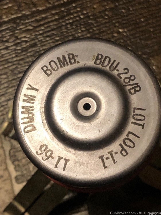 Vietnam Era BDU-28/B Cluster Bomb Training Munition Dummy Bomb-img-2
