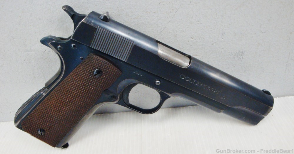 RARE PRE-WAR COLT SUPER .38 AUTOMATIC 1911 EARLY! MANUFACTURED 1930 BLUE -img-1