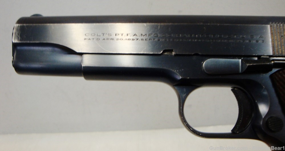 RARE PRE-WAR COLT SUPER .38 AUTOMATIC 1911 EARLY! MANUFACTURED 1930 BLUE -img-10