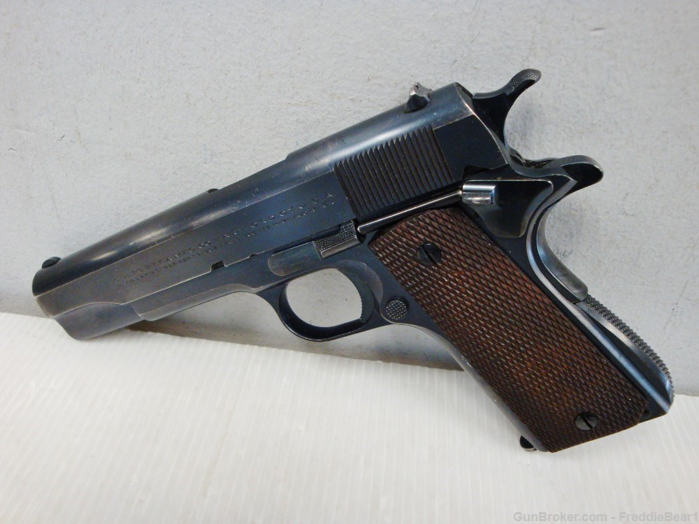 RARE PRE-WAR COLT SUPER .38 AUTOMATIC 1911 EARLY! MANUFACTURED 1930 BLUE -img-0