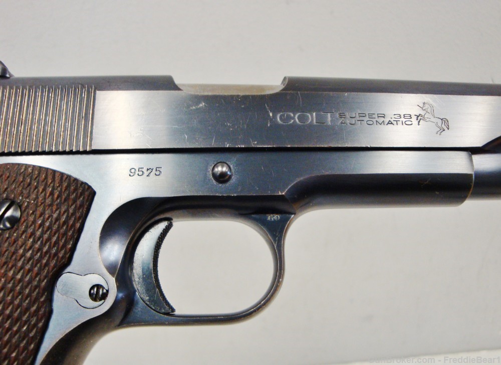 RARE PRE-WAR COLT SUPER .38 AUTOMATIC 1911 EARLY! MANUFACTURED 1930 BLUE -img-3
