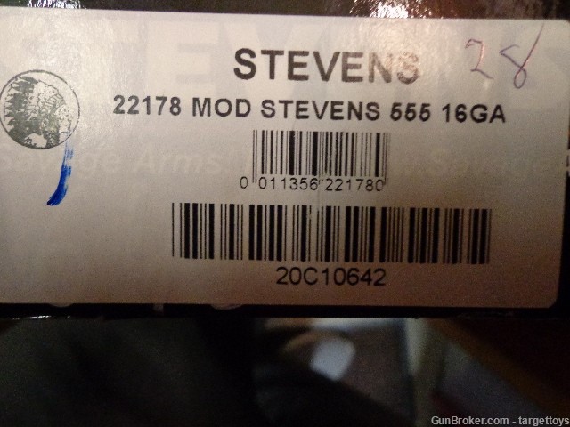 STEVENS O/U 16 GAGE MODEL555 28" BBL-img-2