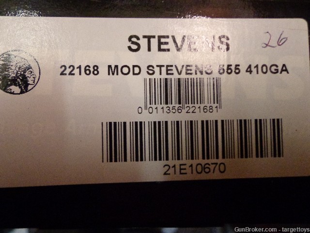 STEVENS/SAVAGE MODEL555 410 GA 26" BBL-img-2
