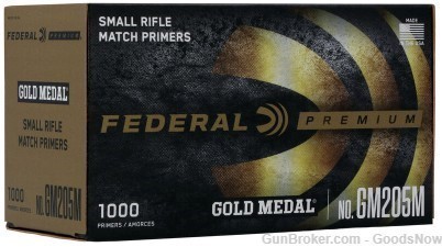 Federal Prem Small Rifle Match Primer GM205M 1k GM205M Rifle Small Primers-img-0