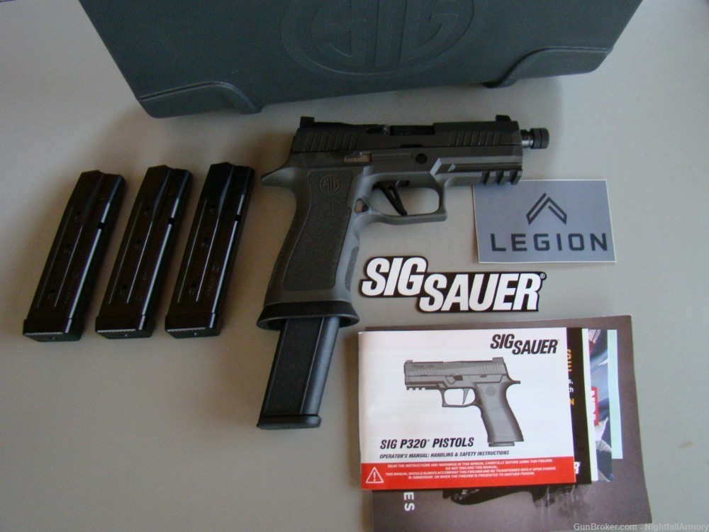 Sig Sauer P320 XCarry Legion 9mm X-CARRY Pistol 4.6" TB 17rd plus 30rd mag!-img-0