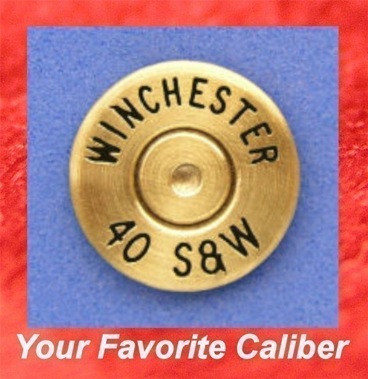 WINCHESTER 40 S&W Brass Cartridge Hat Pin  Tie Tac  Ammo Bullet-img-0