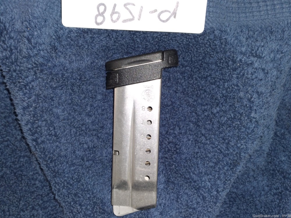 SMITH AND WESSON M&P SHEILD 9MM EXTENDED STAINLESS MAGAZINE P1598-img-1