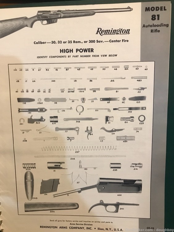 Remington Manual Parts Exploded View Price lists-img-5