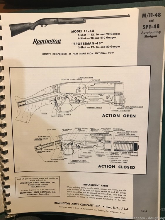 Remington Manual Parts Exploded View Price lists-img-3
