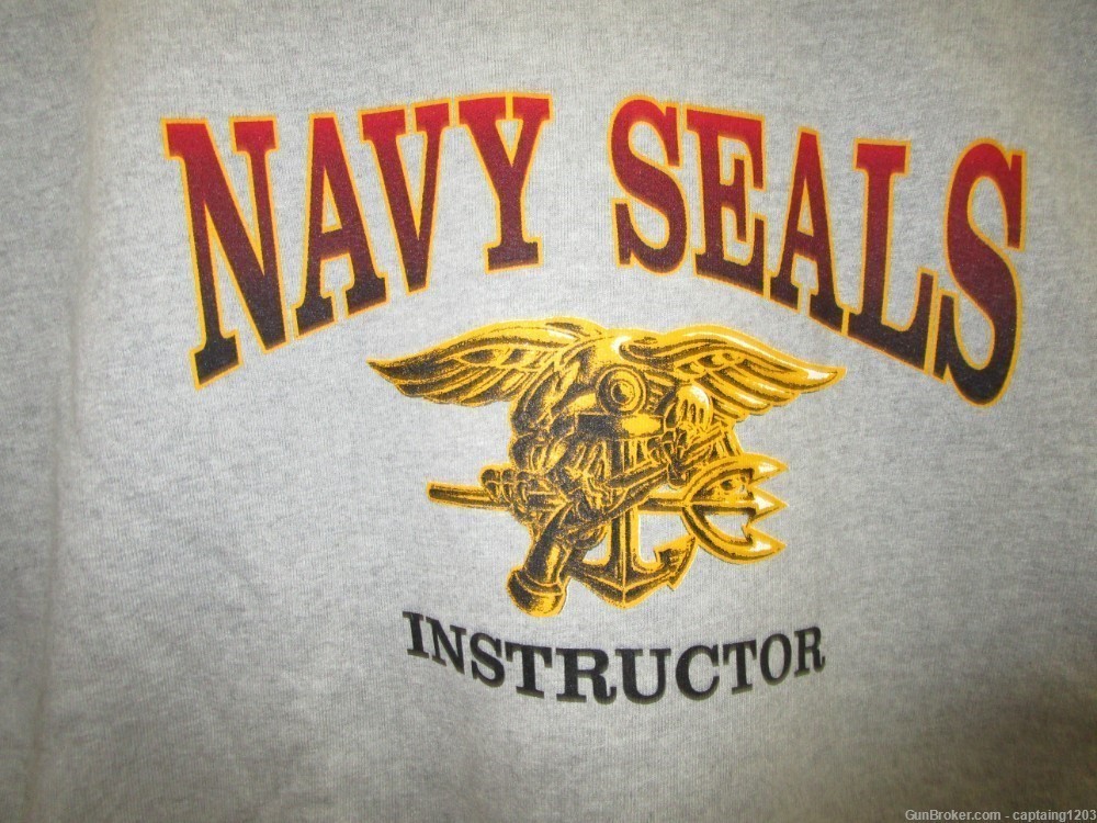 US Navy SEAL Instructor Sweatshirt-XL (Gray) M.J. Soffee-img-0