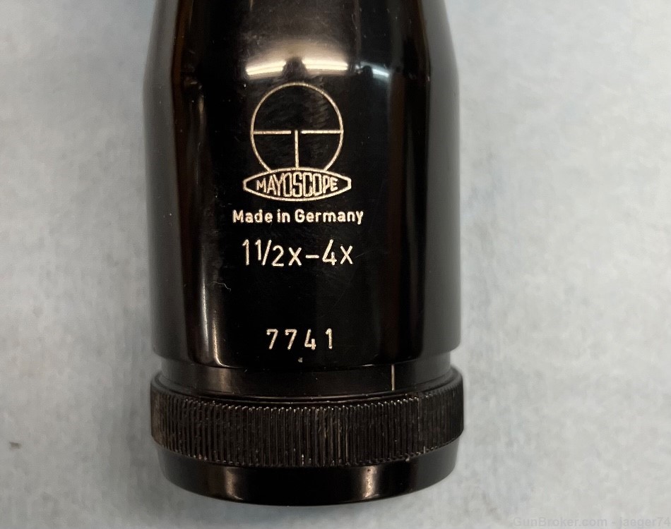 German rife scope, 1.5-4 x Mayoscope, Safari scope complete with claw mount-img-6