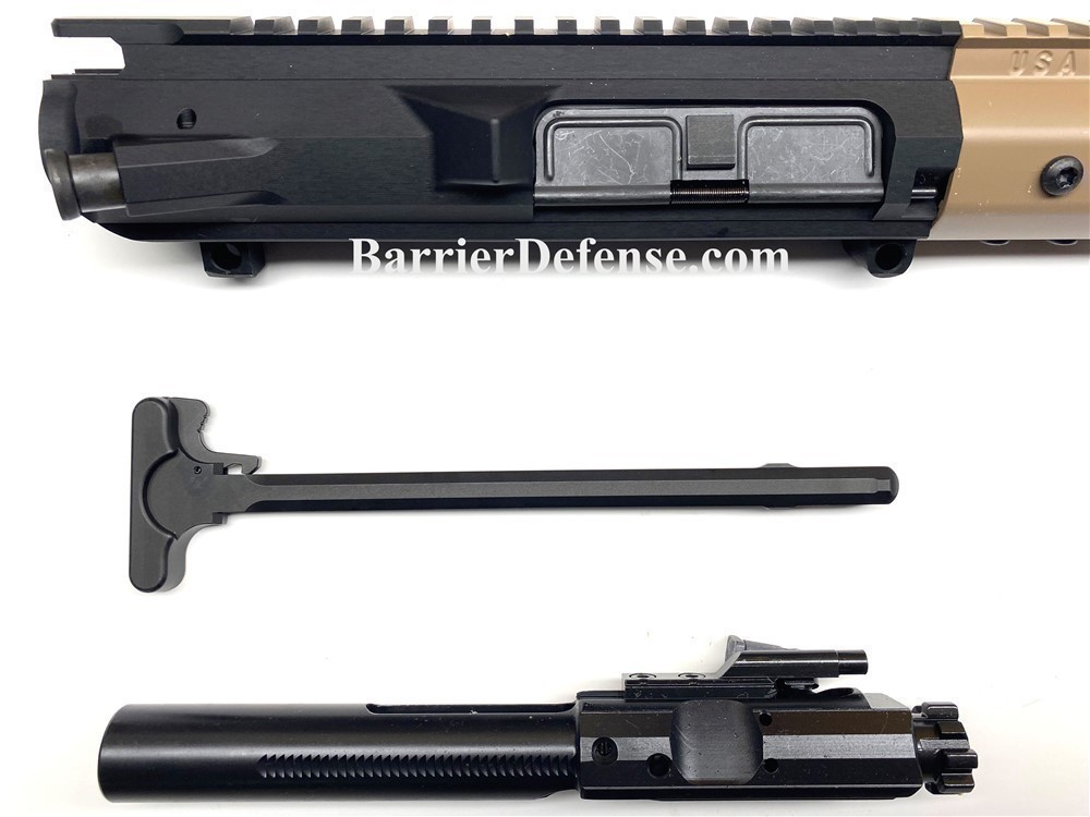 AR-10 2-Tone 16" Complete 308 AR10 Upper with 15" Slim FDE M-LOK-img-1